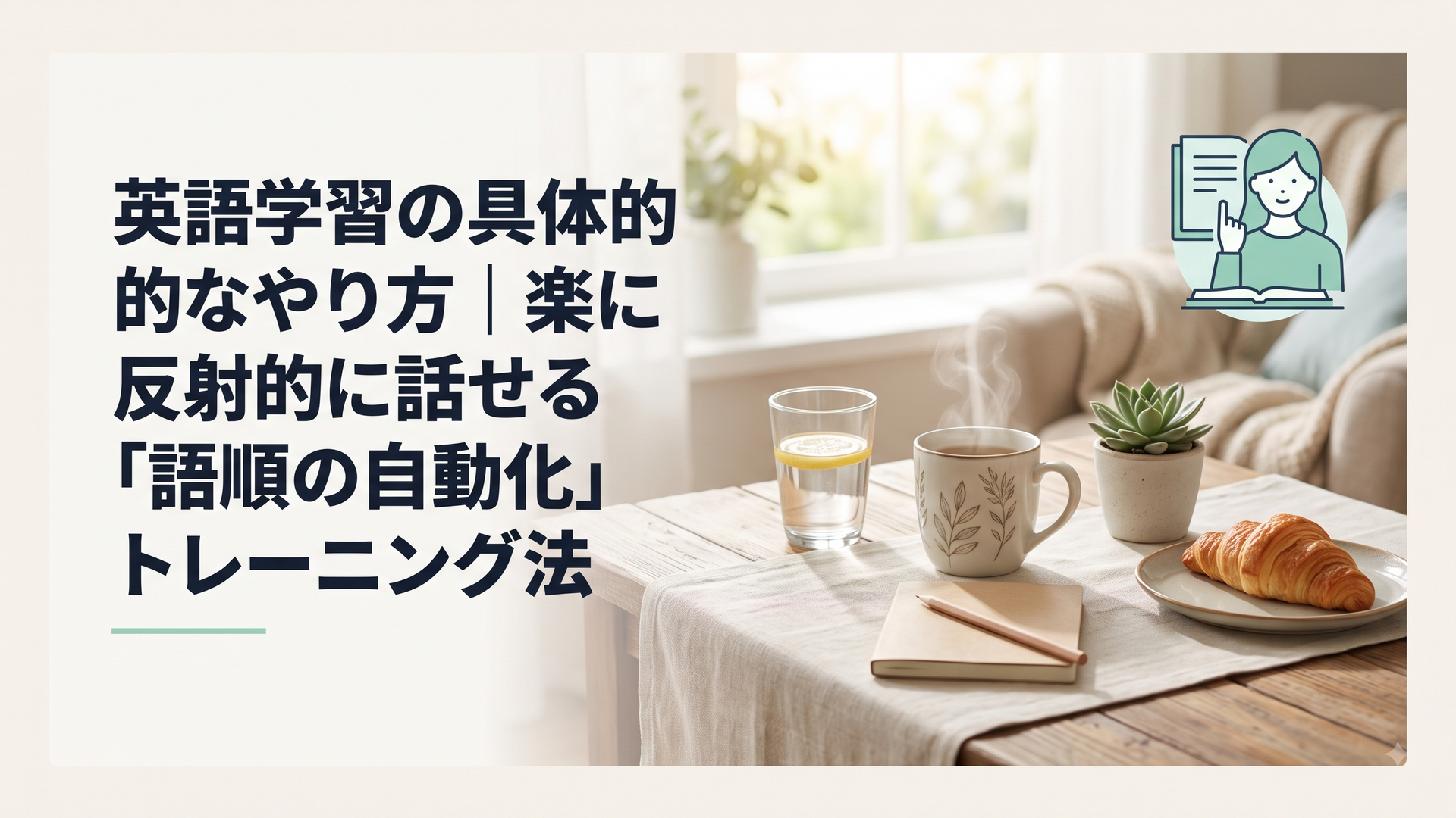 英語学習の具体的なやり方｜楽に反射的に話せる「語順の自動化」トレーニング法
