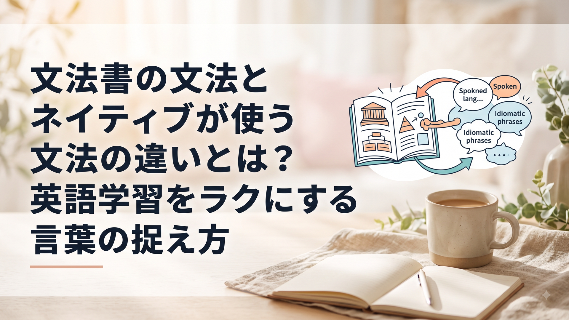 文法書の文法とネイティブが使う文法の違いとは？英語学習をラクにする言葉の捉え方