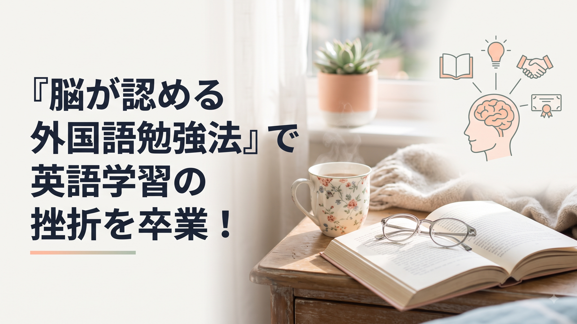 『脳が認める外国語勉強法』で英語学習の挫折を卒業！