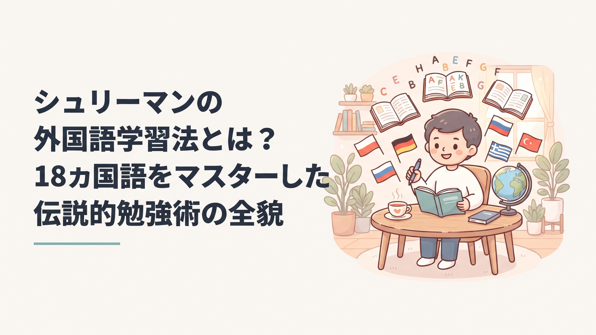 シュリーマンの外国語学習法とは？18ヵ国語をマスターした伝説的勉強術の全貌